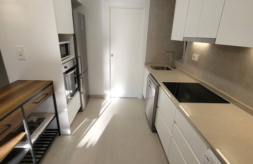 El Moncayo Apartment | Brand new apartment 20 meters from the sea! Air-conditioned. Macarena by the Sea