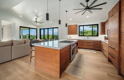 Princeville House | Brand new home perched above Hanalei and only a short walk to the bay