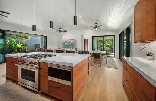 Princeville House | Brand new home perched above Hanalei and only a short walk to the bay