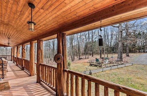 Oakpark Cabin | Breathe deep, stay cozy — spacious log cabin living on 30 acres in Aroda, VA