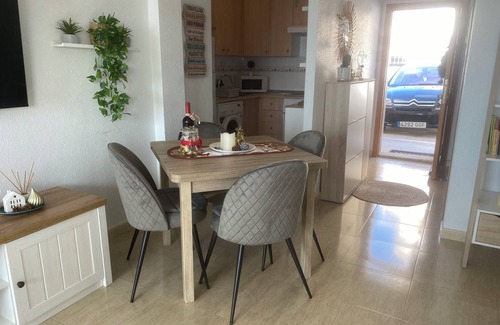 Bolnuevo Apartment | Bright apartment in Bolnuevo, with terrace and swing. sea views.