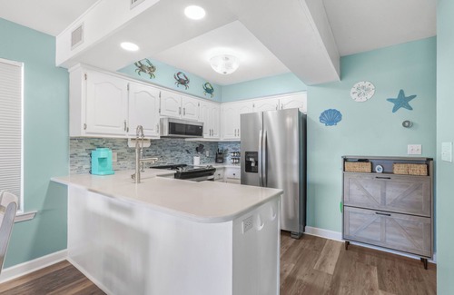 Gulf Shores House | Bring the Pup! Steps to Beach, Dining & Shops, 3 Sunny Balconies, Cozy Firepit!