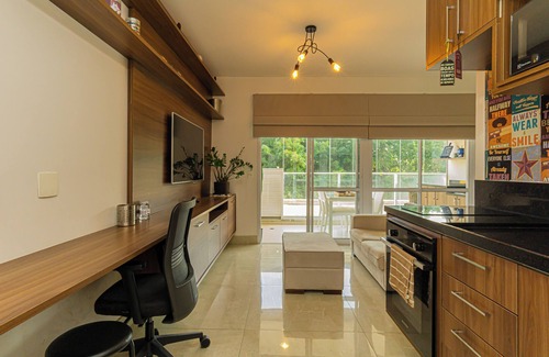 Brooklin Paulista Apartment | Brown New and Amazing Sunset - Leisure Brooklin