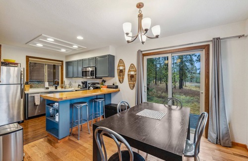 Bear Basin Estates House | Brundage Meadows 1 - Bright, cozy - 2story - wood stove - forest views - by trails, lake, town