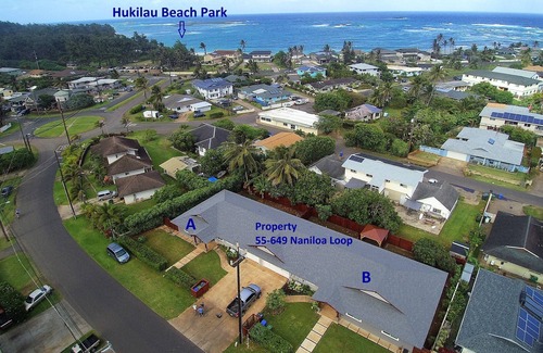 Laie House | Business/Family Retreat, 3 bdrm With A/C, Hukilau Beach, A/C, 30 Day