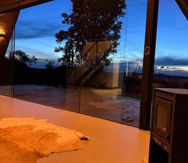 Old Town Ski Chalet | Cabana Molina - Ofurô, Lareira e Vista Única