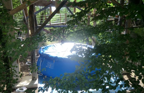 Fontenoy Cabin | Cabin perched in the trees with jacuzzi and swimming pool