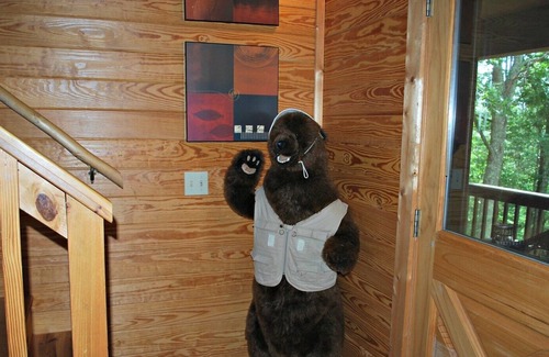 Laurel Springs Cabin | Cabin w/HotTub,Firepit,Pool Table,Pet Friendly,Central AC,WIFI,Gas Frpl,Deck