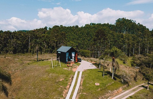 Ibirama Cabin | Cabin with hot tub and mountain views