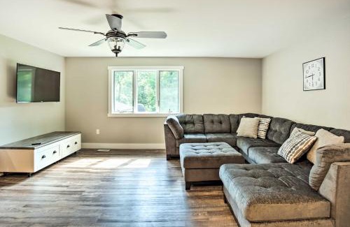 Balsam Lake House | Cabin with Dock and Porch Across from Balsam Lake