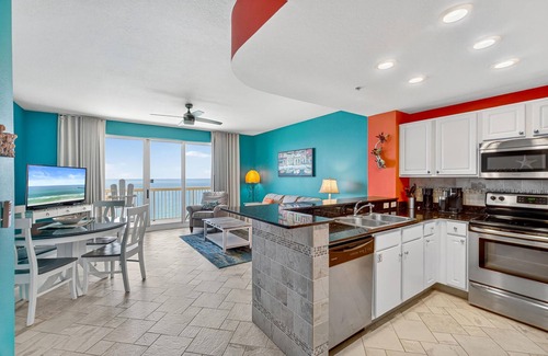 Panama City Beach Condo | Calypso 2107W - Beachfront, 2 Pools, Walk to Pier Park - Book Now for 2025