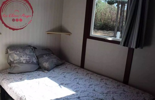 Argeles-sur-Mer Ski Chalet | Camping Flower les Chênes Rouges**** - Rustic Chalet 6 Standard 3 Rooms 6 People