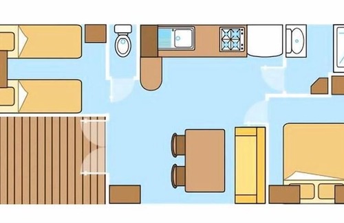 Messanges House | Camping Le Domaine de la Marina **** - Mobile Home 3 Rooms 5/6 People