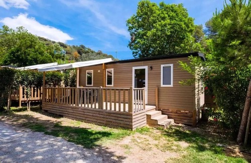 La Roquette-sur-Siagne House | Campsite Le Saint Louis* - Mobile home Comfort 4 rooms 6 people air-conditioned - TV