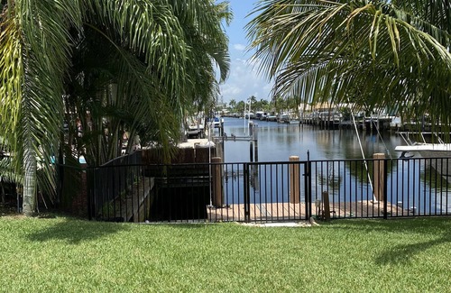 Garden Isles House | Canal home with pool and great sunset view!