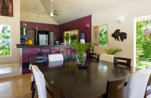 Las Terrenas Villa | Casa Cocoloba offers a splendid view of the sea and 4000 meters of parkland.