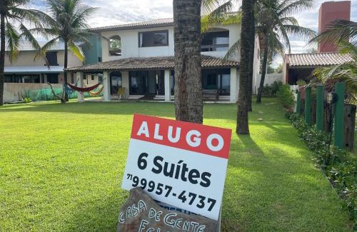 Itacimirim House | Casa de Gente Feliz Guarajuba - 6 suítes Pé na Areia