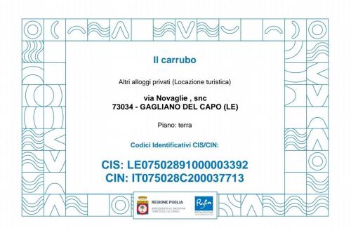 Marina di Novaglie House | Casa vacanze "Il Carrubo"