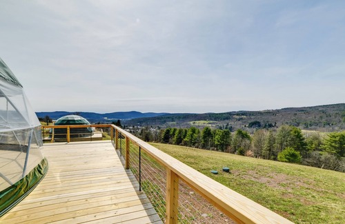 Franklin Apartment | Catskills Glamping at ‘The Deer Dome’ in Franklin!
