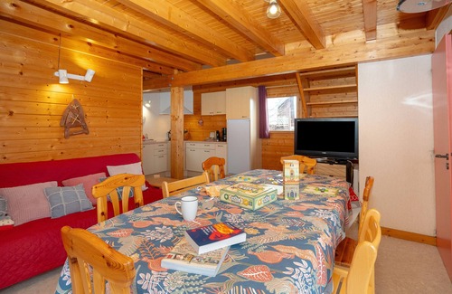 La Feclaz Ski Chalet | Chalet '331 - Village Nordique' with Mountain View, Shared Pool and Private Terrace