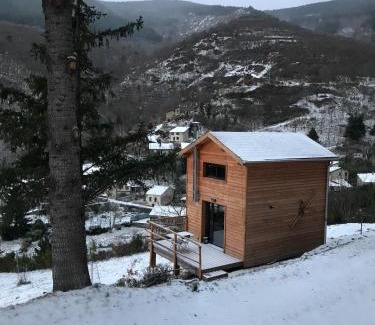 Urbanya Ski Chalet | chalet bois montagne Urbanya Occitanie