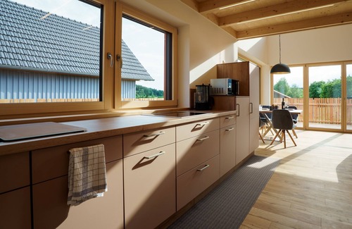 Schoensee Ski Chalet | Chalet Chercov with spacious terrace and heated outdoor whirlpool