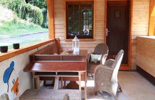 Schoenecken Apartment | Chalet in Reinskopf with Fireplace and Balcony