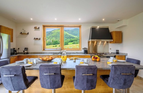 Bitschwiller-les-Thann House | Chalet New 10 People With spa and heated swimming pool in the quiet and natural