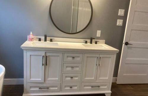 Mont Ste. Marie Ski Chalet | Chalet Relax with sauna steps from MSM lodge