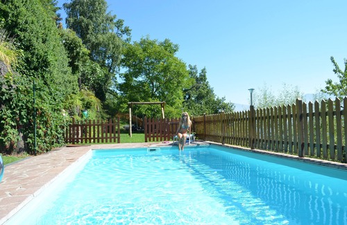 Longomoso Ski Chalet | Chalet with pool and garden overlooking the Dolomites