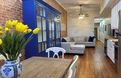 Troy Apartment | Charming 2 BR/2 bath in Historic District - Rent 1 Suite or Both/8-16 people!