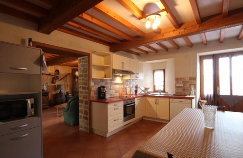 Fierville-les-Mines Cottage | Charming House with Private Terrace, 2 Bedrooms, Close to Beaches, Peaceful Green Setting