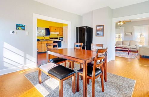 Monson House | Charming, lakefront dog-friendly home with a firepit, dock, & fast WiFi