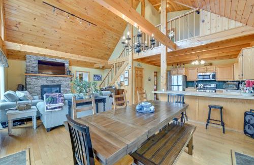 Oak Hill House | Charming New York Chalet with Hot Tub and Game Room!