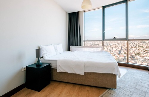 Atasehir Apartment | Charming Residence with City View 4 min to Optimum