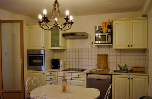 Olonzac House | Charming Village House, Covered Outdoor Dining With Sunny Upper Terrace