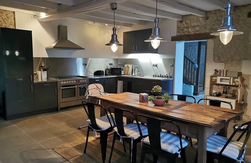 Nonac House | Chez Foucherie - Renovated farmhouse with pool, gardens & games room