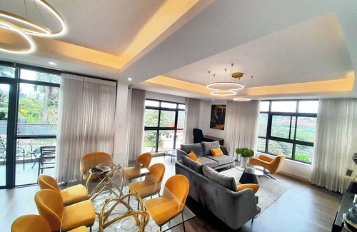 Remera Apartment | Chic 2-bedroom apartment in superb Kigali with WiFi, AC, fitness room