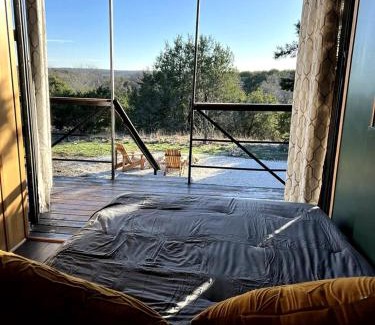 Kempner House | Chic and Elegant Tiny House with Fire Pit Lovely for Couples Getaways in Kempner, Texas