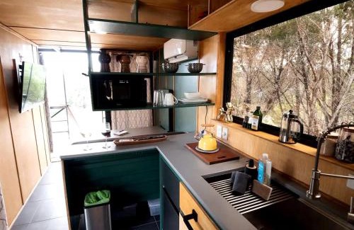 Kempner House | Chic and Elegant Tiny House with Fire Pit Lovely for Couples Getaways in Kempner, Texas