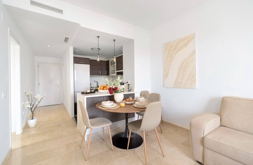Manilva Apartment | Chic apartment with sea and mountain views.Pool |2BR|4Min from the beach|.