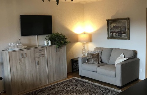 Hirschhorn Apartment | Chic furnished apartment in a beautiful location with gardens and a view.