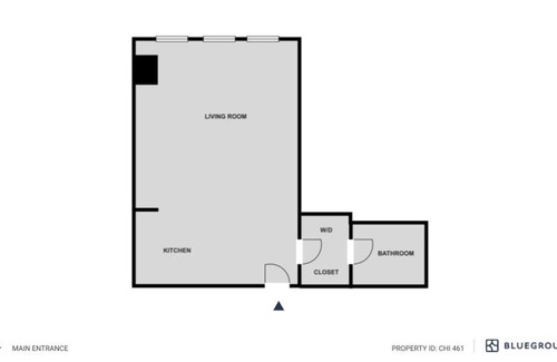 Illinois Medical District Apartment | Chic Medical District Studio w/ Gym + W/D, 1 block to L, by Blueground