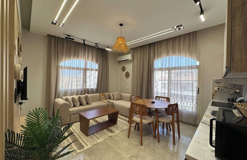 The 5th Settlement Condo | Chic Studio 3 with WiFi, AC in lovely New Cairo City