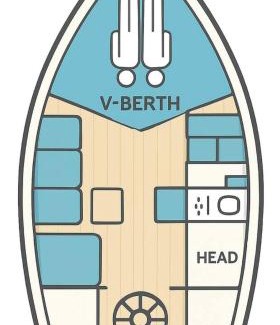 Trosso Boat Rental | City pulse on small boat in Karlskrona