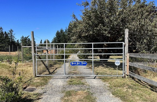 Vashon Island House | Classic Westside Farmhouse w/Fruit & Water View on 10 acres with AC and Hot Tub