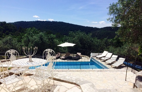 Claviers Villa | Claviers - private holiday villa with south facing pool & terraces