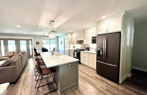 Dennison House | Close to Enchanted Acres wedding venue. 3 bedroom home.