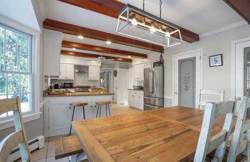 Jamesport House | Coastal Haven: Private Pool, Bay Access