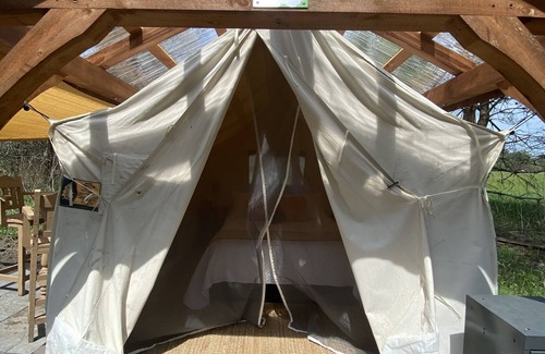 Hepworth RV Rental | Cohen Glamping Tent, Hepworth, 3 Wooded Acres